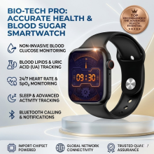 Pulsera inteligente con Bluetooth para llamadas, prueba de glucosa no invasiva, monitor preciso de presión arterial y ácido úrico,