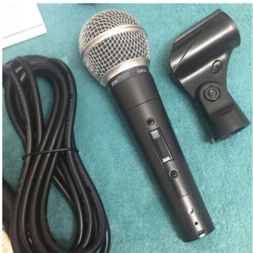 Micrófono vocal dinámico Shure SM58 - Micrófono con cable, interruptor y cable {DB con interruptor}