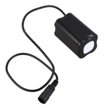 Batería recargable de 8,4 V y 6000 mAh para faro de bicicleta con estuche de almacenamiento, diseño compacto y duradero.
