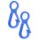 Hartplastik Karabiner 50er Pack 7