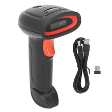 Scanner di codici a barre 1D wireless 2.4G, scansione veloce, forte capacità di riconoscimento, lettore di codici a barre con cicalino