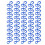 50 blaue Karabinerhaken 17