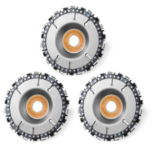 Set di 3 dischi da taglio da 4 pollici per motosega, smerigliatrice angolare, con 22 denti, ad alta efficienza per legno, plastica e al