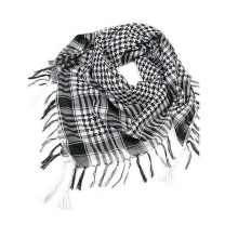 (Svart) Palestina-sjal - Svart og hvitt - Skjerf - Palestina