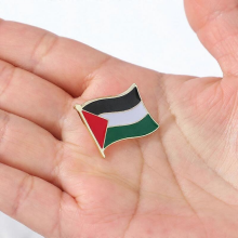 (5 stk) 2–10 stk. Palestina-flagg med nål og jakkeslag – gratis palestinsk nasjonal emalje