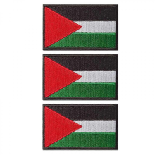 x Palestina brodert flagglapp stryke-/sy-på klær palestinsk merke 8*5 cm
