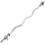 1" Chrome EZ Curl Bar with Spinlock Collars UK 5