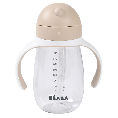 BEABA Tasse paille 300ml Terre Argile 1