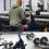1" Chrome EZ Curl Bar with Spinlock Collars UK 7