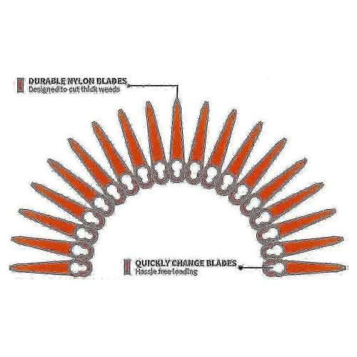 Λεπίδες κοπής γκαζόν για Stihl FSA 30 45 57 156 PolyCut, 100 τεμάχια 2
