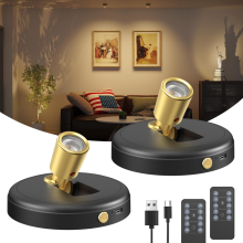Spoturi LED de interior: Spoturi wireless cu baterie reîncărcabilă pentru interior - Plante, copaci, lucrări de artă, portret, afișare,