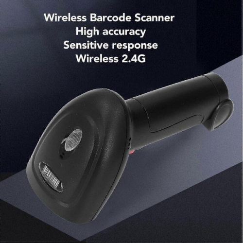 Scanner de coduri de bare 1D, scanare rapidă wireless 2.4G, capacitate puternică de recunoaștere, cititor de coduri de bare cu buzzer 2
