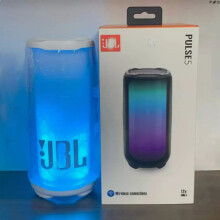 New PULSE5 Bluetooth Speaker Subwoofer Rhythm Pulse 5 Fifth Generation Music Full Screen Colorful Lights (White)