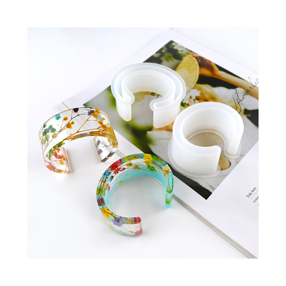 Silicone Jewelry Bangle Making Mold Bracelet Resin Casting Epoxy Mould Tool Diy 413590580140
