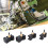 Schnellwechselhalter-Set, 4 Stück Alu 6