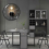 Ceas de perete modern, silențios, cuarț, diametru 30 cm (negru) 4