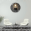 Ceas de perete modern, silențios, cuarț, diametru 30 cm (negru) 3