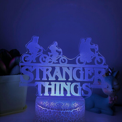 3D LED Illusion Νυχτερινό Φως με 16 Χρώματα Τηλεχειριστήριο για Παιδικό Δωμάτιο 2