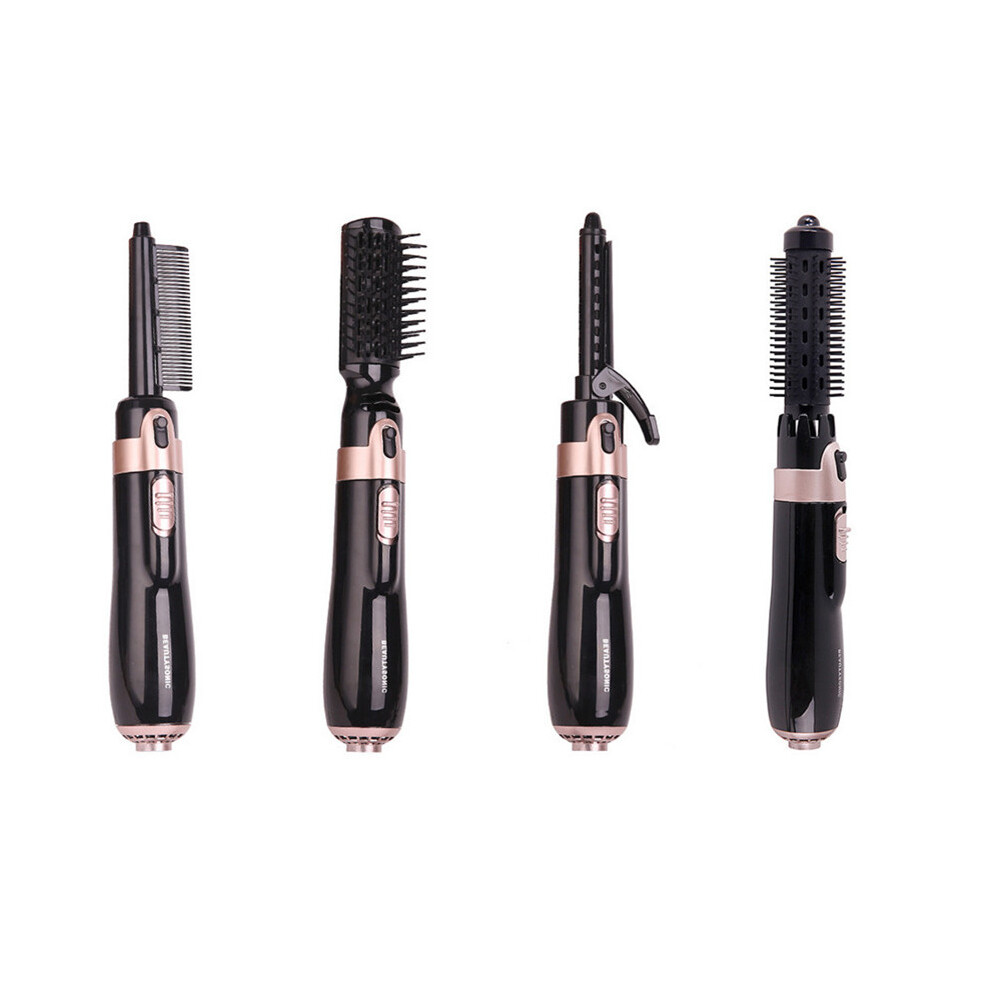 (EU) Multi-function Hot Air Hair Dryer Brush Negative Ion Volumizer Curler Straightener Styler