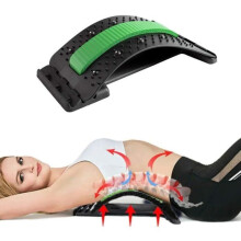 Dispositivo di stretching per alleviare il dolore lombare, distensore e massaggiatore per il supporto della colonna vertebrale, de