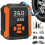Compressore d'aria portatile per pneumatici auto da 12 V con display digitale e luce LED, 150 PSI, compatto. 1