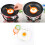 (Orange) Silicone Egg Fried Ring Binaural Fried Egg Mould Kitchen Breakfast Fried Egg Tool 2