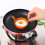 (Orange) Silicone Egg Fried Ring Binaural Fried Egg Mould Kitchen Breakfast Fried Egg Tool 7