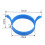 (Orange) Silicone Egg Fried Ring Binaural Fried Egg Mould Kitchen Breakfast Fried Egg Tool 3