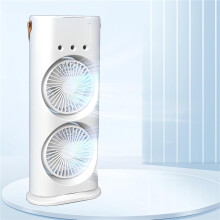 Raffrescatore evaporativo USB doppio nebulizzatore 3 velocità umidificatore portatile casa ufficio