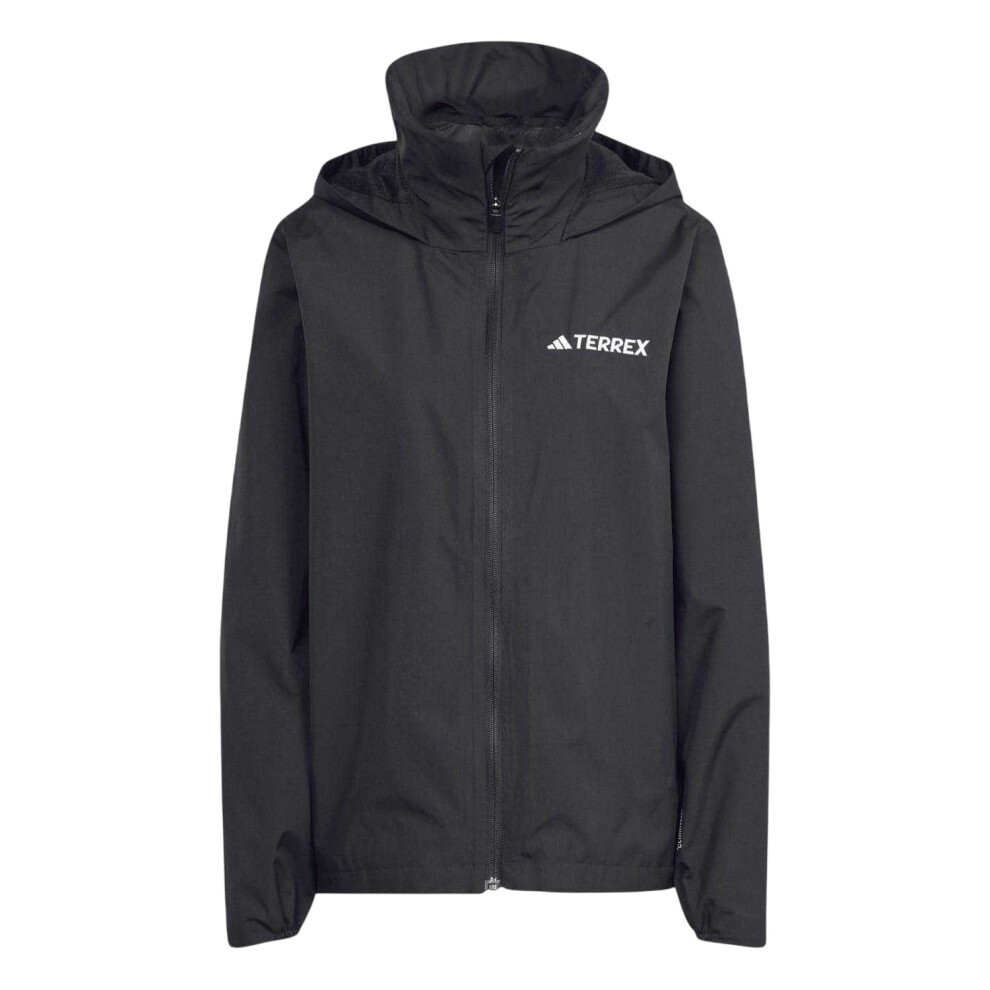 Adidas (12 Uk, Black) Womens/Ladies Essentials Waterproof Jacket