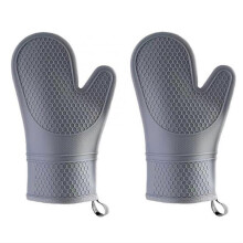 Grip Heat and Slip Resistants Silicone Oven Mitts Set, Waterproof, , Thick Gloves compatible Cooking Kitche