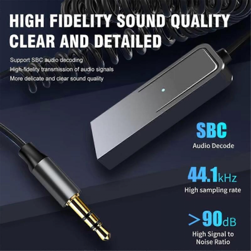 Bluetooth adaptér do auta s 3,5 mm jack audio vysielačom 2