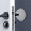 (Gray) Glossy Silicone Door Handle Crash Bumper Buffer Pad Wall Protector Anti-Collision Mat 2