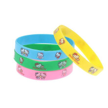 pulseras Sanrio de anime para niños, joyería de gel de sílice, decoraciones para fiestas, pulsera para niños y niñas, re