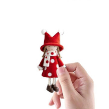 16 piezas de muñecas navideñas clásicas rojas y blancas de alta calidad para decorar el árbol de Navidad, el hogar y fie