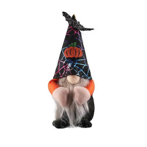 Abóbora de Halloween, Aranha e Boneco Sem Rosto para Crianças, Decoração e Cenário Temático