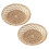1 Set 2 Pcs Wicker Fruit Baskets Bread Steamed Bun Baskets (Assorted Color) 1