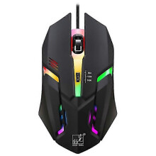Compatible con Chasing Leopard K2 USB con retroiluminación LED, 1600 ppp, tres velocidades, ratón óptico para juegos con