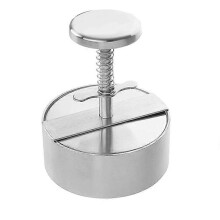 1 piece 304 stainless steel burger maker, adjustable shredded steak burger maker, non-stick burger maker for family gath