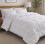 Double Duvet Goose Feather Down Quilt White Cotton 5