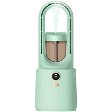 Draagbare, bladloze verdampingsluchtkoeler, USB-oplaadbaar, 6 snelheden, ABS-design, groen