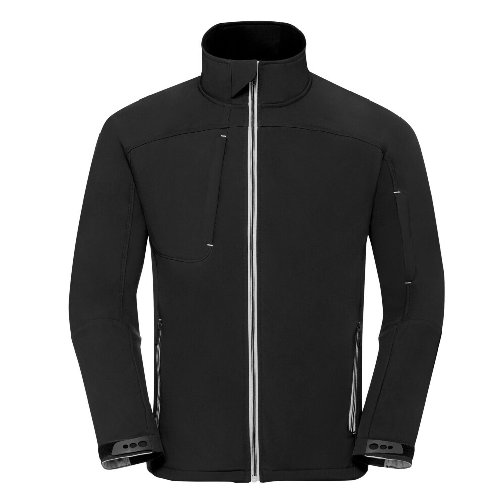 Russell (3Xl, Black) Mens Bionic Soft Shell Jacket
