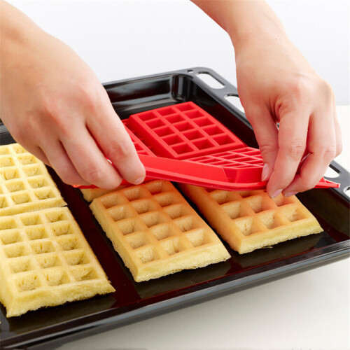 (Heart-shaped) Silicone Waffle Mold Cake Muffin Cookie Candy Baking Mould Pan Tools 1