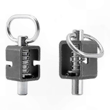 Ensemble de verrouillage à ressort à souder avec tube lisse pour hayon de remorque, 5/8", paquet de 2
