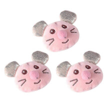 Lot de 2 adorables peluches souris, animaux de compagnie de dessin animé, chatons, jouet de dentition pour les molaires