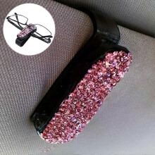 Support de lunettes de voiture Ă clip - Design diamant couleur pure par