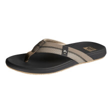 (10 UK, Fossil/Raven) Reef Mens Cushion Phantom 2.0 Summer Beach Sandals Thongs Flip Flops