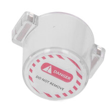 Couvercle de protection pour interrupteur à bouton-poussoir, rond, entièrement transparent, aimant puissant pour arrêt d'urge