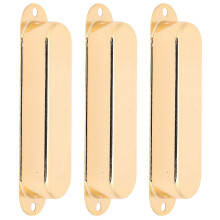 3 Stück geschlossene Tonabnehmerabdeckungen, einzelnes, ohne Loch, Blechblasinstrument, Gitarrenmusikzubehör, goldfarben