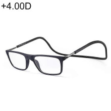 Anti-Blaulicht-Brille für Alterssichtigkeit – Verstellbares Nackenband, +4,00 dpt, Schwarz
